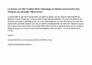 2018 07 05 A LA SEYNE SUR MER HOMMAGE AU MASSACRE DU 5 07 1962 A ORAN PAR MARCEL MORVAN (1)